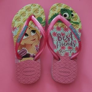 Havaianas Disney Tangled flip flops size 8